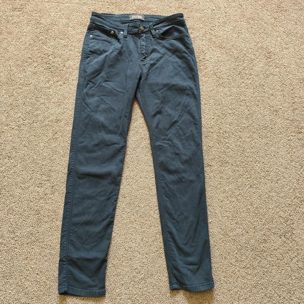 DU/ER Slim Fit Men’s Jeans in Navy Blue